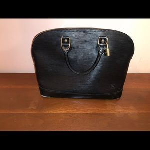 Louis Vuitton Black Epi Alma